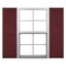 Ekena Millwork Mid-America Vinyl, Standard Size Cathedral Top Center Mullion, Open Louver Shutter, 11248078, PR 00011248078 - alternate 1